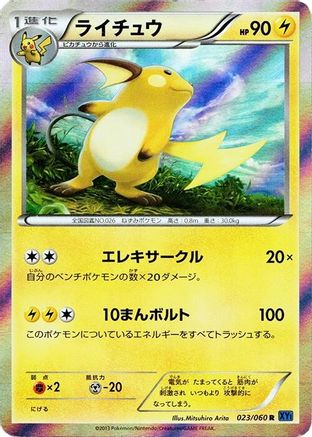 Image of Raichu (023/060) - XYBx Collection X Unlimited Holofoil