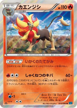 Image of Pyroar (015/080) - XY2 Wild Blaze Unlimited Holofoil