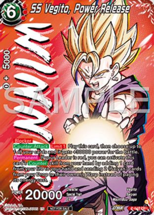 Image of SS Vegito, Power Release (Winner) (P-643) - Tournament Promotion Cards Foil