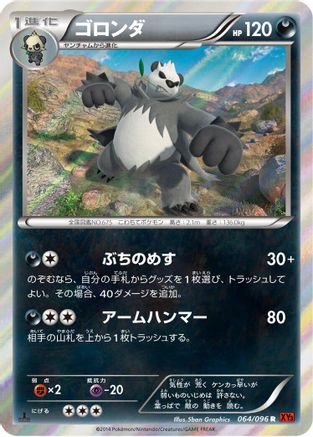 Image of Pangoro (064/096) - XY3 Rising Fist Unlimited Holofoil