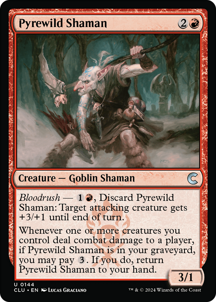 Image of Pyrewild Shaman (CLU-144) - Ravnica: Clue Edition