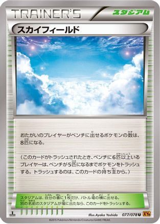 Image of Sky Field (077/078) - XY6 Emerald Break Unlimited