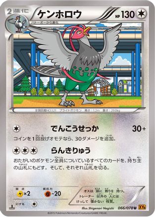 Image of Unfezant - 066/078 (066/078) - XY6 Emerald Break 1st Edition