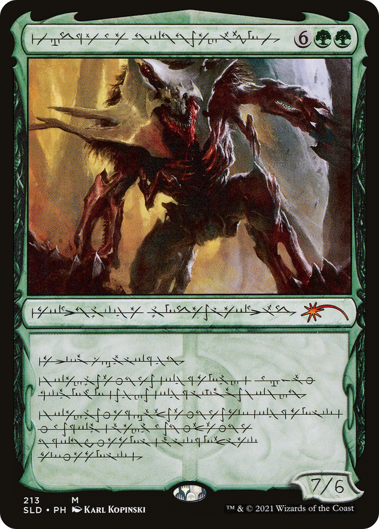 Image of Vorinclex, Voice of Hunger (Phyrexian) (SLD-213) - Secret Lair Drop Foil