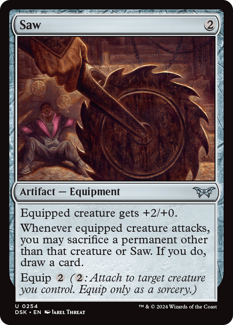 Image of Saw (DSK-254) - Duskmourn: House of Horror Foil