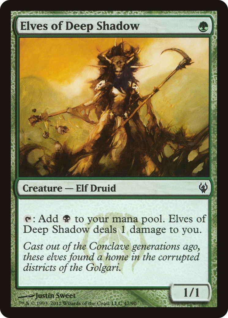 Image of Elves of Deep Shadow (DDJ-047) - Duel Decks: Izzet vs. Golgari