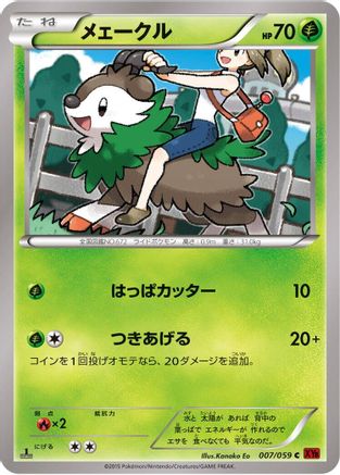 Image of Skiddo (007/059) - XY8Br Red Flash 1st Edition