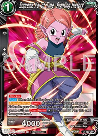 Image of Supreme Kai of Time, Righting History (P-652) - Tournament Promotion Cards