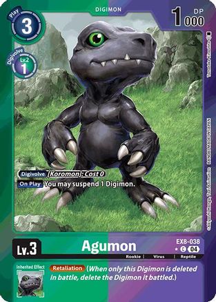 Image of Agumon - EX8-038 (Limited Foil) (EX8-038) - Chain of Liberation Foil