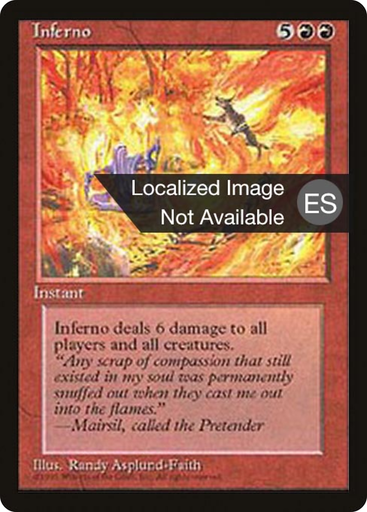 Image of Inferno (4BB-) - Fourth Edition Foreign Black Border