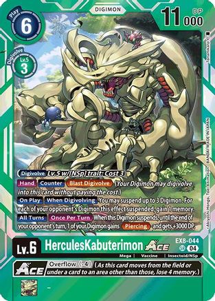 Image of HerculesKabuterimon ACE (EX8-044) - Chain of Liberation Foil