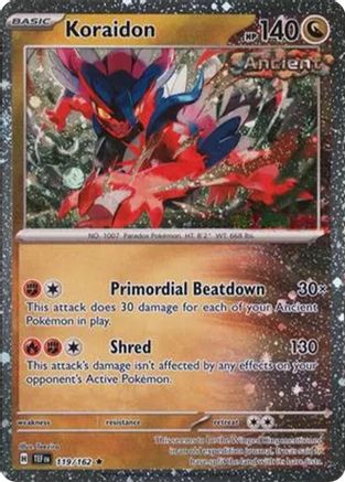 Image of Koraidon 119/162  - Holofoil Miscellaneous Cards & Products - Rare