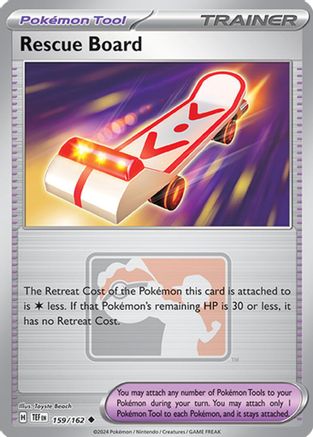 Image of Rescue Board 159/162  - Reverse Holofoil League & Championship Cards - Uncommon