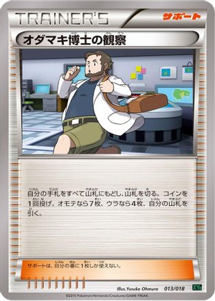 Image of Professor Birch's Observations (013/018) - XYD M RayquazaEX Mega Battle Deck