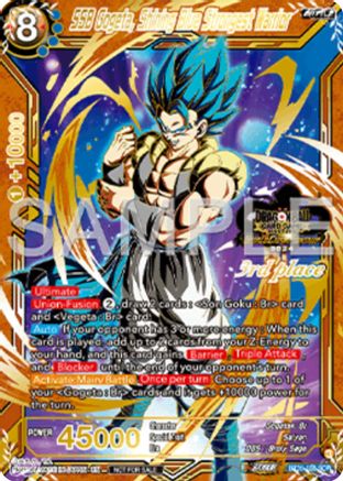 Image of SSB Gogeta, Shining Blue Strongest Warrior (3rd Place) (BT26-138) - Tournament Promotion Cards Foil