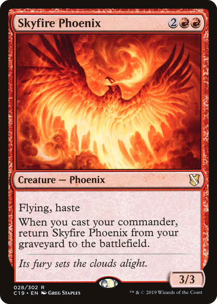 Image of Skyfire Phoenix (C19-028) - Commander 2019