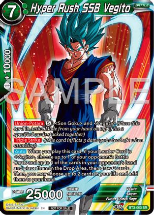 Image of Hyper Rush SSB Vegito (Championship 2024 Finals Pack) (BT3-063) - Tournament Promotion Cards Foil