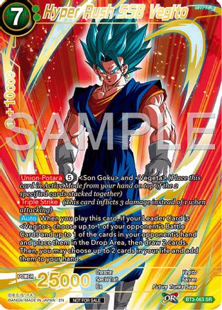 Image of Hyper Rush SSB Vegito (Championship 2024 Finals Pack) (Gold Stamped) (BT3-063) - Tournament Promotion Cards Foil