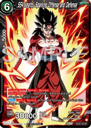 Image of SS4 Vegito, Sparking Offense and Defense (Championship 2024 Finals Pack) (BT24-122) - Tournament Promotion Cards Foil