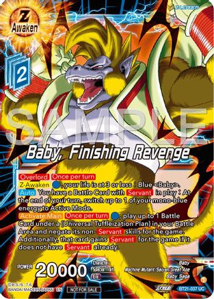 Image of Baby, Finishing Revenge (Championship 2024 Finals Zenkai Pack) (BT21-037) - Tournament Promotion Cards Foil