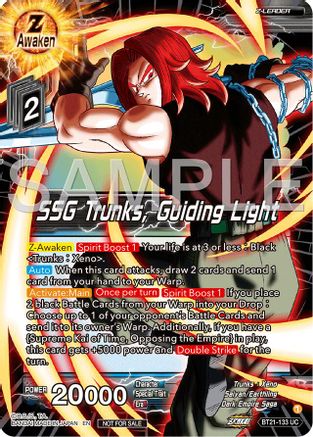 Image of SSG Trunks, Guiding Light (Championship 2024 Finals Zenkai Pack) (BT21-133) - Tournament Promotion Cards Foil