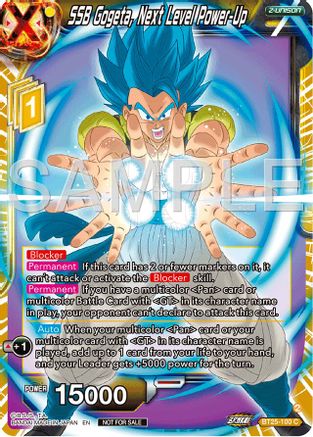 Image of SSB Gogeta, Next Level Power-Up (Championship 2024 Finals Zenkai Pack) (BT25-100) - Tournament Promotion Cards Foil