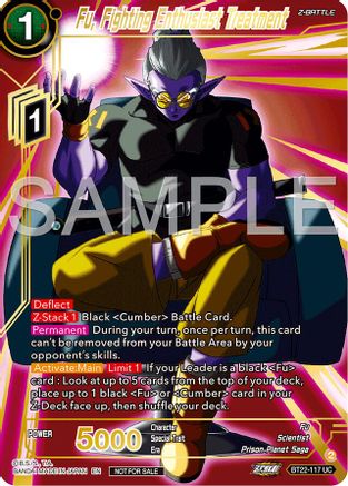 Image of Fu, Fighting Enthusiast Treatment (Championship 2024 Finals Zenkai Pack) (Gold Stamped) (BT22-117) - Tournament Promotion Cards Foil