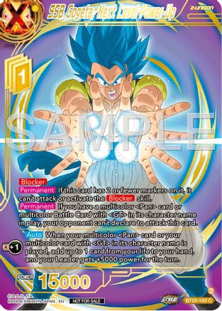 Image of SSB Gogeta, Next Level Power-Up (Championship 2024 Finals Zenkai Pack) (Gold Stamped) (BT25-100) - Tournament Promotion Cards Foil