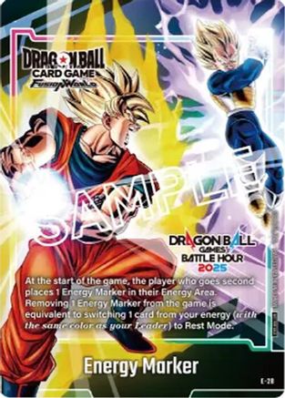 Image of Energy Marker (E-28) (Dragon Ball Games Battle Hour 2025 Promo Card Set) (E-28) - Fusion World Energy Markers Holofoil