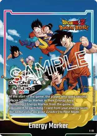 Image of Energy Marker (E-23) (Dragon Ball Games Battle Hour 2025 Promo Card Set) (E-23) - Fusion World Energy Markers Holofoil