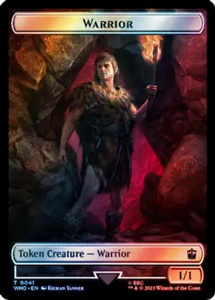 Image of Warrior // Beast (0049) Double-Sided Token (Surge Foil) (WHO-41 // 49) - Universes Beyond: Doctor Who Foil
