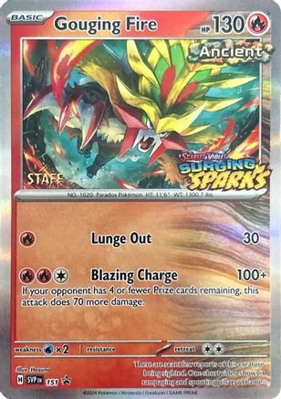 Image of Gouging Fire (Staff) 151  - Holofoil SV Scarlet & Violet Promo Cards - Promo