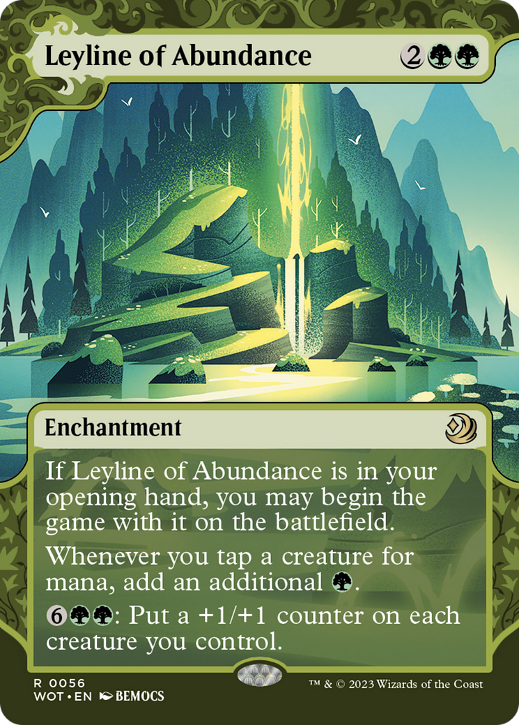 Image of Leyline of Abundance (WOT-056) - Wilds of Eldraine: Enchanting Tales: (Showcase) (Borderless)