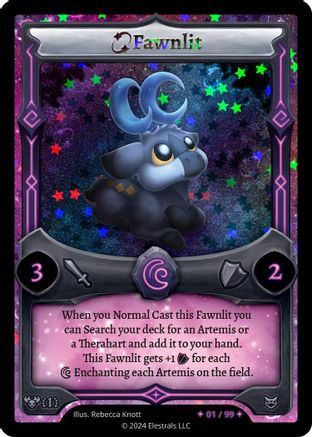 Image of Fawnlit (Serialized) (/99) - Posthumoose Starter Deck Holo