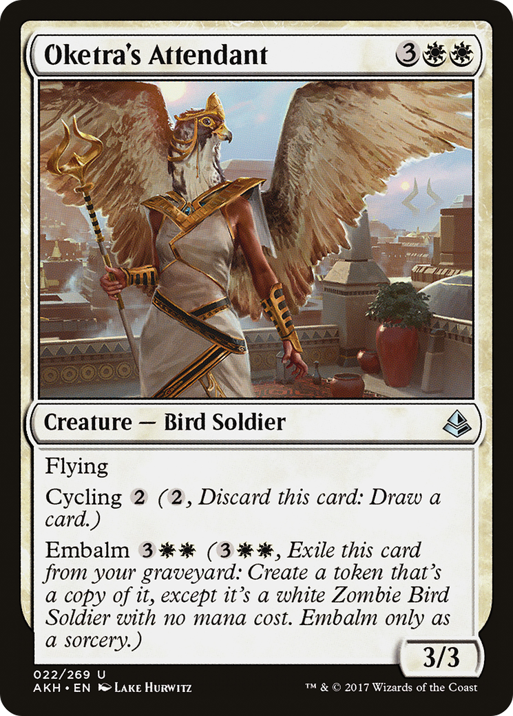 Image of Oketra's Attendant (AKH-022) - Amonkhet Foil
