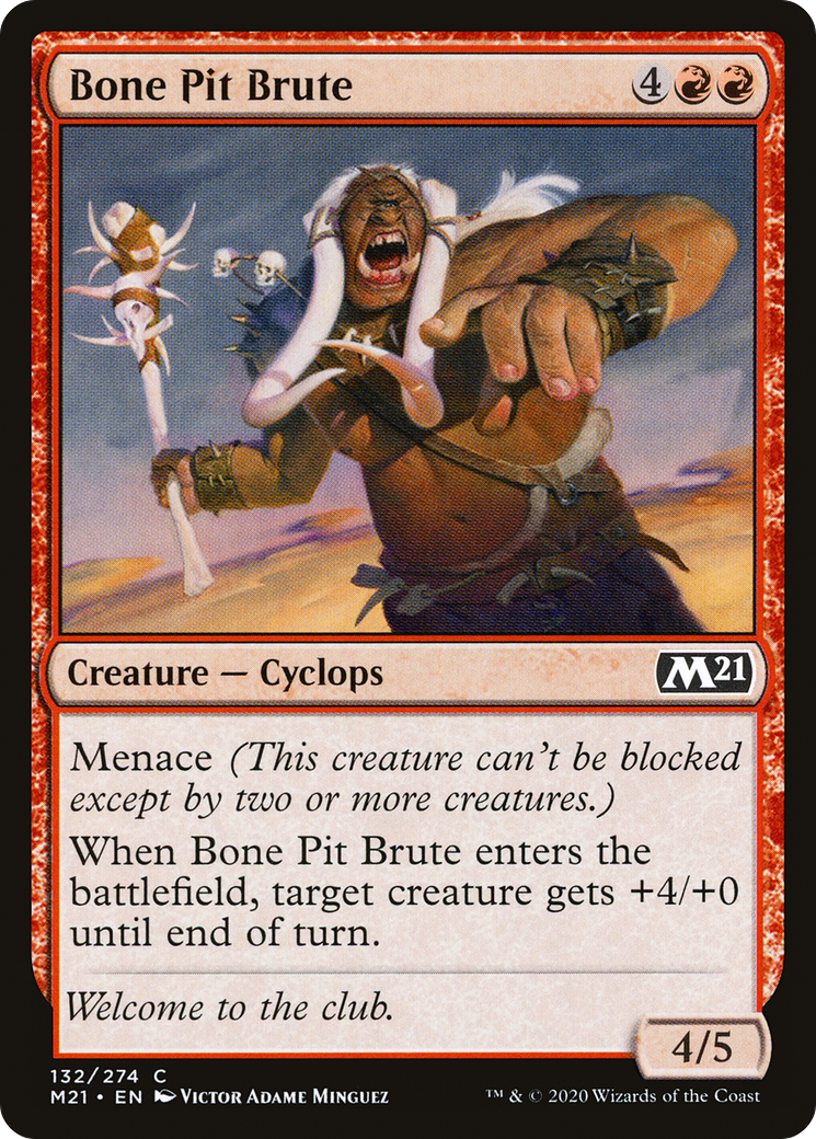Image of Bone Pit Brute (M21-132) - Core Set 2021 Foil