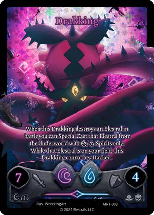 Image of Drakking (Full Art) (MR1-098) - Moonrise Holo