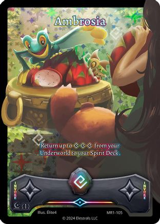 Image of Ambrosia (Full Art) (MR1-105) - Moonrise Holo