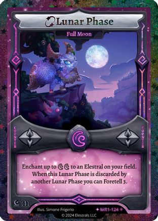 Image of Lunar Phase - Full Moon (Stellar) (MR1-124) - Moonrise Reverse Holo