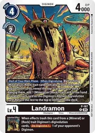 Image of Landramon (Store Tournament 2025 Vol.1 Participation Pack) (P-167) - Digimon Promotion Cards