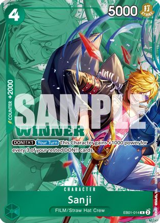 Image of Sanji (Winner Pack 2025 Vol. 1) (EB01-014) - One Piece Promotion Cards Foil