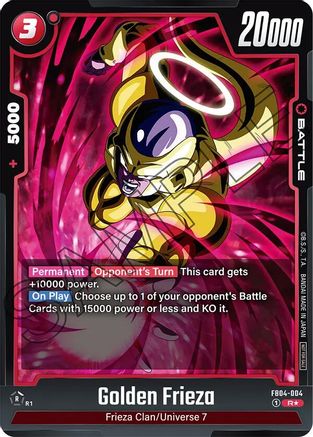 Image of Golden Frieza (Tournament Pack 05) (FB04-004) - Tournament and Championship Promos Holofoil