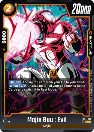 Image of Majin Buu : Evil - FB04-091 (Tournament Pack 05) (FB04-091) - Tournament and Championship Promos Holofoil