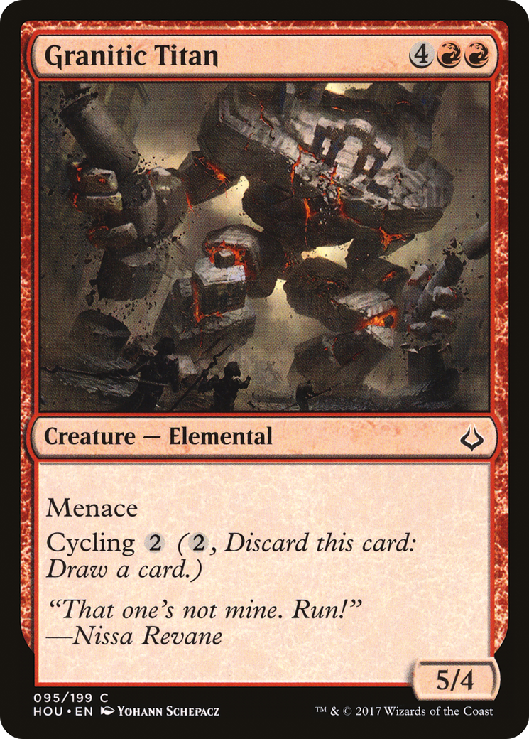 Image of Granitic Titan (HOU-095) - Hour of Devastation Foil