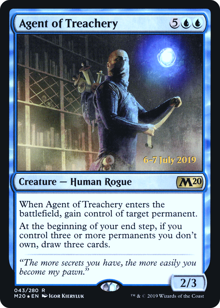 Image of Agent of Treachery (PRE-43S) - Core Set 2020 Promos Foil