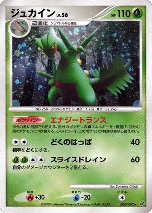 Image of Sceptile (005/092) - Intense Fight in the Destroyed Sky 1st Edition Holofoil