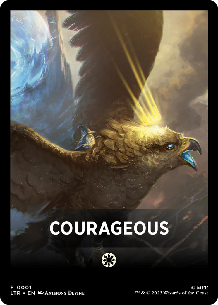 Image of Courageous (FLTR-001) - Tales of Middle-earth Front Cards