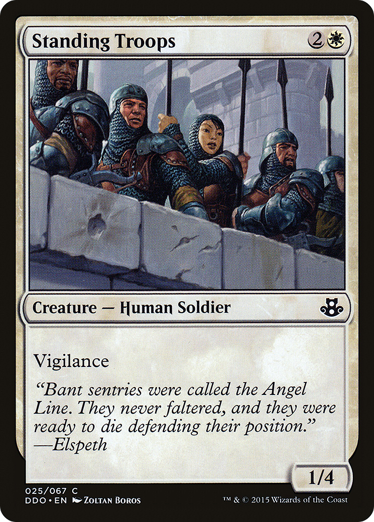 Image of Standing Troops (DDO-025) - Duel Decks: Elspeth vs. Kiora