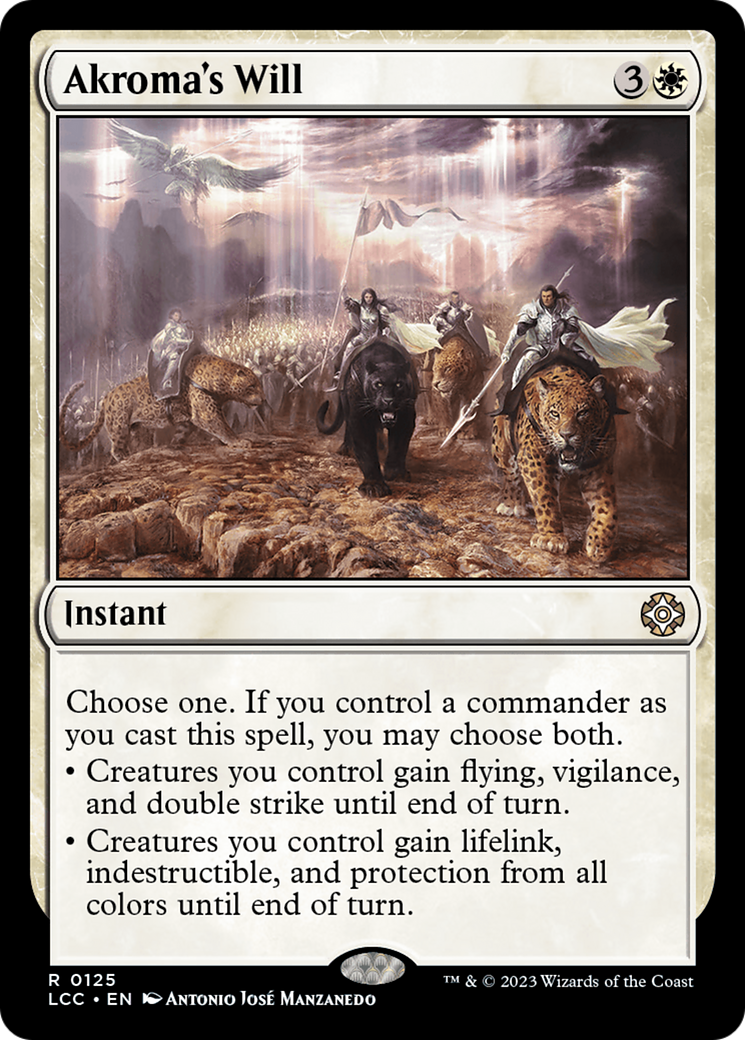 Image of Akroma's Will (LCC-125) - The Lost Caverns of Ixalan Commander