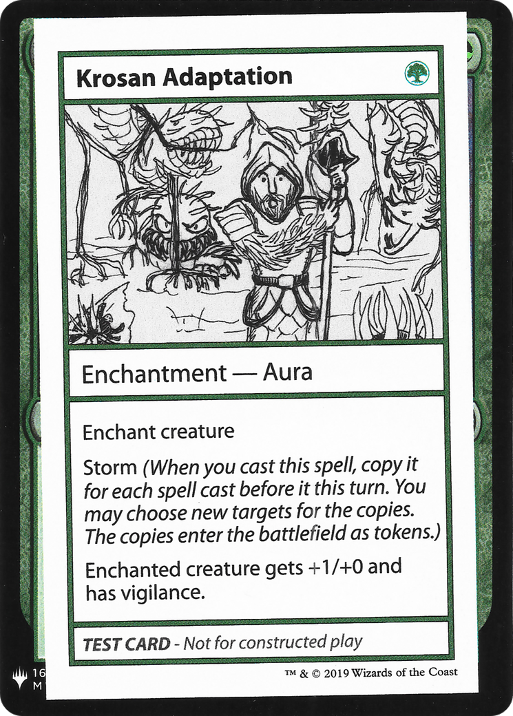 Image of Krosan Adaptation (CMB1-080) - Mystery Booster Playtest Cards 2019